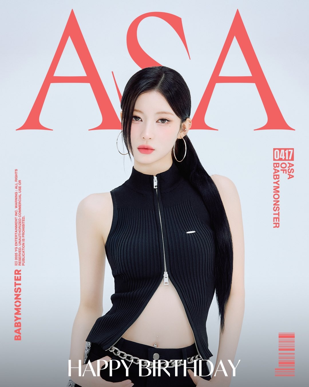 Asa — 250417 - BABYMONSTER SNS Update | HAPPY BIRTHDAY ASA HQ