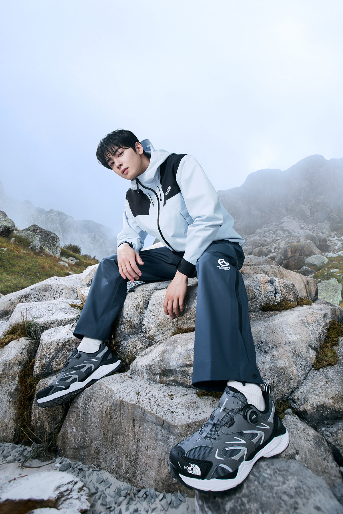 Cha Eunwoo — Cha Eunwoo x The North Face 2025 Spring Collection HQ
